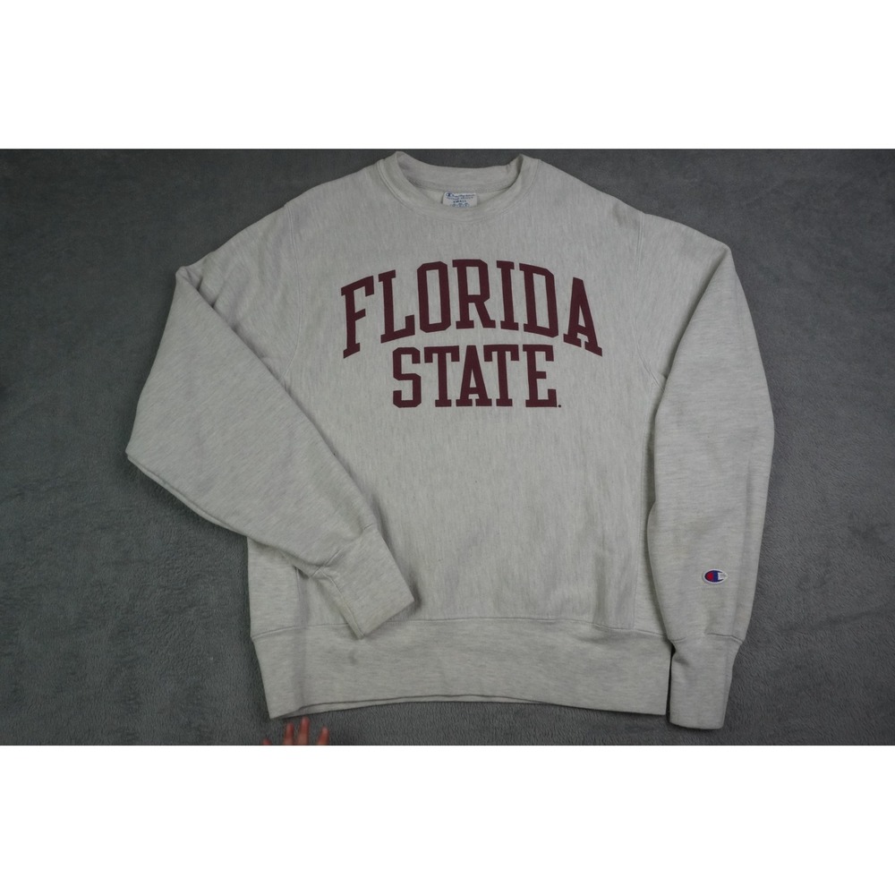 Champion Reverse Weave Florida State University Sweatshirt Gray Small FSU